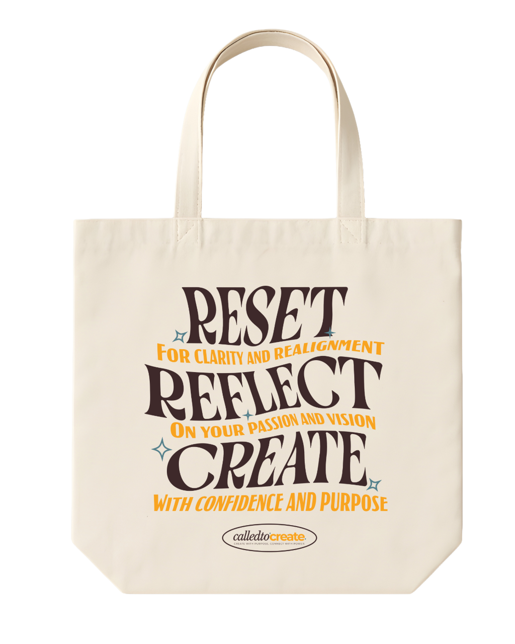 Reset, Reflect, Create Tote Bag